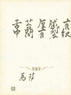 舌苔厚腻有齿痕中间有裂纹