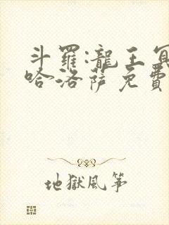 斗罗:龙王冥帝哈洛萨免费阅读