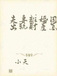 夫妻离婚因一方出轨财产怎么判