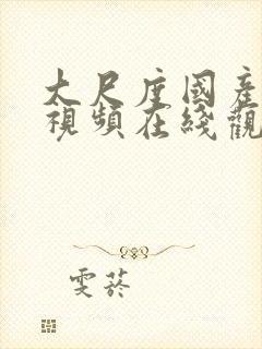 大尺度国产精品视频在线观看