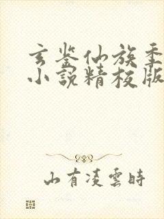 玄鉴仙族季越人小说精校版