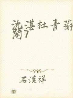 沈湛杜青蘅笔趣阁7封面