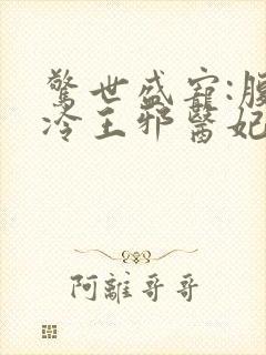 惊世盛宠:腹黑冷王邪医妃