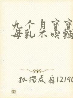 九个月宝宝就吃母乳不吃辅食怎么办封面