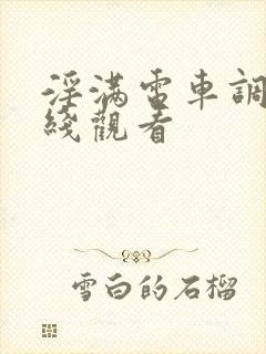 淫满电车调书在线观看