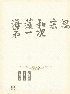 海藻和宋思明的第一次