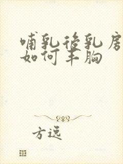 哺乳后乳房下垂如何丰胸