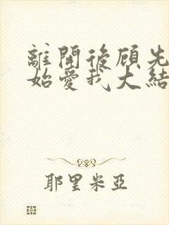 离开后顾先生开始爱我大结局封面