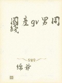 国产gv男同在线