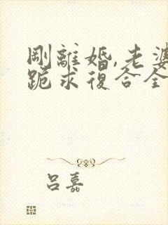 刚离婚,老婆就跪求复合全本阅读