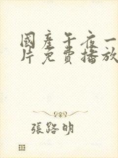 国产午夜一级一片免费播放