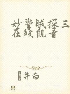 妙警贼探三季 在线观看