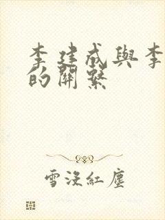 李建成与李世民的关系封面