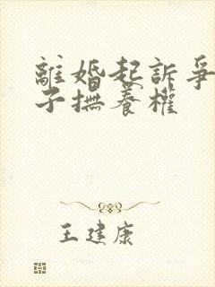 离婚起诉争取孩子抚养权