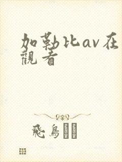 加勒比av在线观看