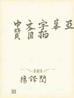 中文字幕亚洲品质自拍