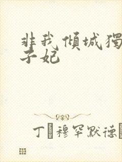 非我倾城独宠太子妃