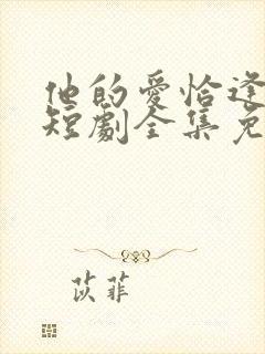 他的爱恰逢其时短剧全集免费观看封面