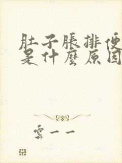 肚子胀排便困难是什么原因