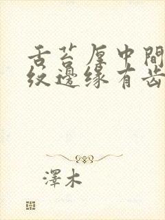 舌苔厚中间有裂纹边缘有齿痕