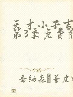 天才小子吉米 第3季免费观看完整版高清