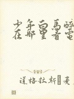 少年白马醉春风在哪里看电视剧