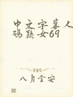 中文字幕人成乱码熟女69