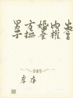 男方婚内出轨孩子抚养权会怎么判