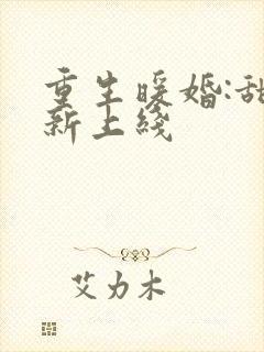 重生暖婚:甜妻新上线