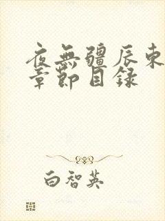 夜无疆辰东最新章节目录封面