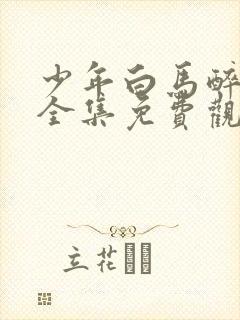 少年白马醉春风全集免费观看免费封面