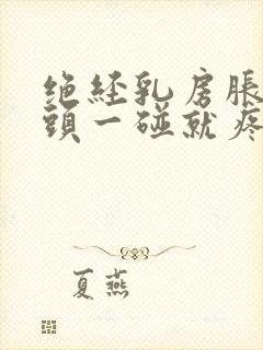 绝经乳房胀痛乳头一碰就疼怎么办封面