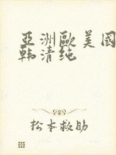 亚洲欧美国产日韩清纯封面