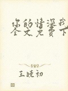 你的情深我不配全文免费下载