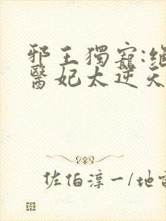 邪王独宠:绝色医妃太逆天的