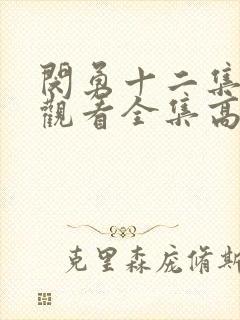 闵勇十二集免费观看全集高清