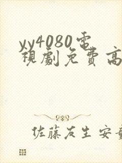 yy4080电视剧免费高清在线