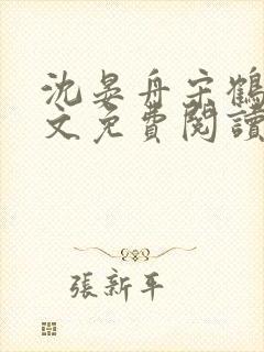 沈晏舟宋鹤眠全文免费阅读