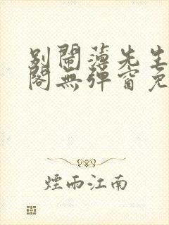 别闹薄先生笔趣阁无弹窗免费