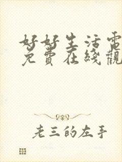 好好生活电视剧免费在线观看