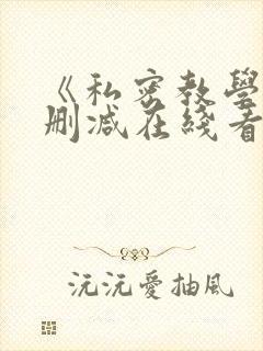《私密教学》无删减在线看