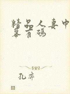 精品人妻中文字幕有码封面