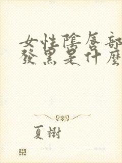 女性阴唇部周围发黑是什么原因封面