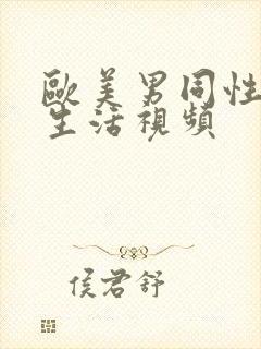 欧美男同性恋性生活视频