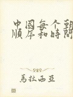 中国每个朝代的顺序和时间