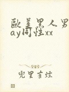 欧美黑人男男gay同性xx封面