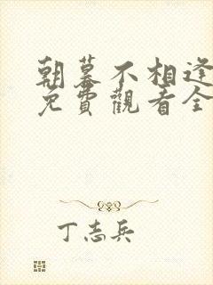 朝暮不相逢短剧免费观看全集