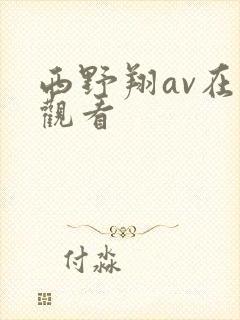 西野翔av在线观看