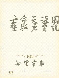 亡命天涯国语完整版免费观看