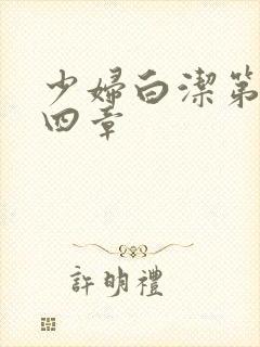 少妇白洁第二十四章封面